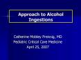 Approach to Alcohol Ingestions PowerPoint PPT Presentation