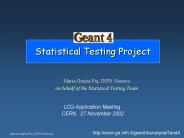 Statistical Testing Project