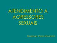 ATENDIMENTO A AGRESSORES SEXUAIS