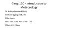 Geog 110 - Introduction to Meteorology PowerPoint PPT Presentation