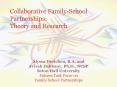 Collaborative Family-School Partnerships: Theory and Research PowerPoint PPT Presentation