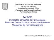TALLER: Conceptos generales de Farmacolog
