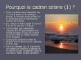 Pourquoi le cadran solaire (1) PowerPoint PPT Presentation