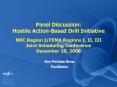 Panel Discussion: Hostile Action-Based Drill Initiative  NRC Region I/FEMA Regions I, II, III Joint Scheduling Conference December 10, 2008 PowerPoint PPT Presentation