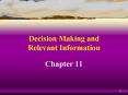Decision Making and Relevant Information PowerPoint PPT Presentation