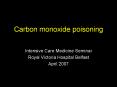 Carbon monoxide poisoning PowerPoint PPT Presentation
