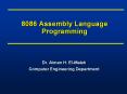 8086 Assembly Language Programming PowerPoint PPT Presentation