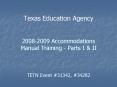 Texas Education Agency PowerPoint PPT Presentation