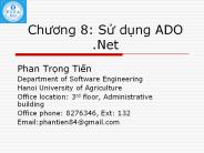 Chuong 8: S? d?ng ADO .Net
