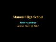 Manual High School PowerPoint PPT Presentation