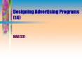 Designing Advertising Programs (14) PowerPoint PPT Presentation