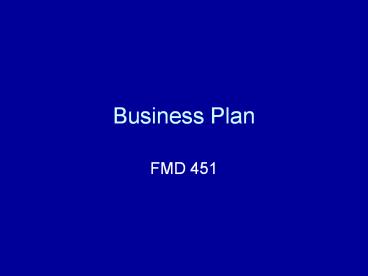 Business Plan