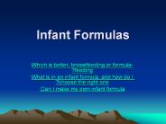 Infant Formulas