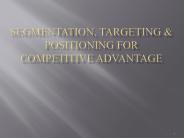 Segmentation, Targeting