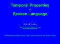 Temporal Properties PowerPoint PPT Presentation