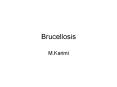 Brucellosis PowerPoint PPT Presentation