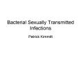 Bacterial Sexually Transmitted Infections PowerPoint PPT Presentation