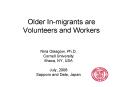 Older In-migrants are Volunteers and Workers PowerPoint PPT Presentation