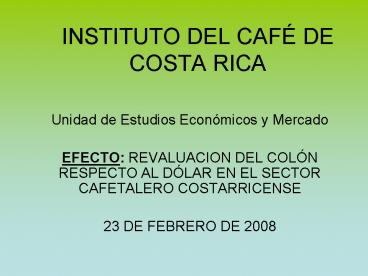 INSTITUTO DEL CAF