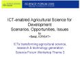 ICT-enabled Agricultural Science for Development Scenarios, Opportunities, Issues by <Balaji, ICRISAT> PowerPoint PPT Presentation