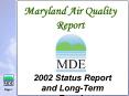 Maryland Air Quality Report PowerPoint PPT Presentation