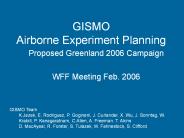 GISMO Airborne Experiment Planning