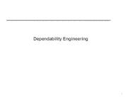 Dependability Engineering