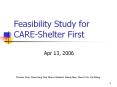 Feasibility Study for CARE-Shelter First PowerPoint PPT Presentation