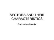 SECTORS AND THEIR CHARACTERISTICS