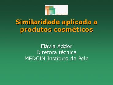 Similaridade aplicada a produtos cosm