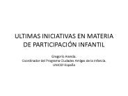 ULTIMAS INICIATIVAS EN MATERIA DE PARTICIPACI
