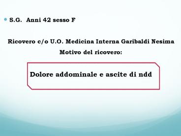 S.G. Anni 42 sesso F