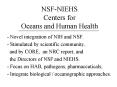 NSF-NIEHS Centers for Oceans and Human Health PowerPoint PPT Presentation