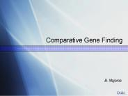 Comparative Gene Finding