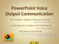 PowerPoint Voice Output Communication PowerPoint PPT Presentation