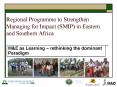 Regional Programme to Strengthen Managing for Impact (SMIP) in Eastern and Southern Africa PowerPoint PPT Presentation