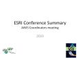 ESRI Conference Summary AIMS Coordinators meeting PowerPoint PPT Presentation