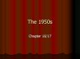 The 1950s PowerPoint PPT Presentation
