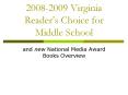 2008-2009 Virginia Reader PowerPoint PPT Presentation