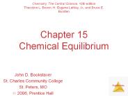 Chapter 15 Chemical Equilibrium
