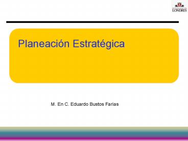 M. En C. Eduardo Bustos Far