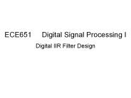 ECE651   Digital Signal Processing I