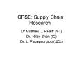 iCPSE: Supply Chain Research PowerPoint PPT Presentation