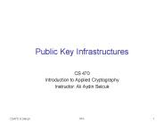Public Key Infrastructures