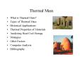 Thermal Mass PowerPoint PPT Presentation