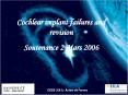 Cochlear implant failures and revision PowerPoint PPT Presentation
