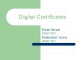 Digital Certificates PowerPoint PPT Presentation