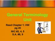 General Terminology Unit