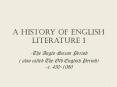 A history of English Literature 1 PowerPoint PPT Presentation