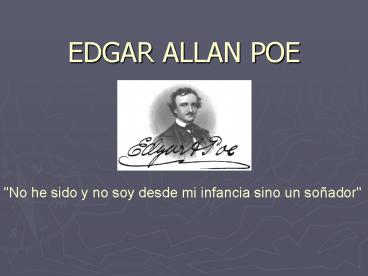 EDGAR ALLAN POE